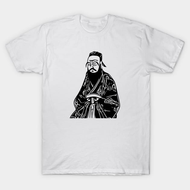 Confucius | Chinese philosopher vector T-Shirt by Classical